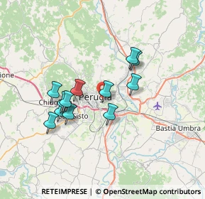 Mappa Strada di Valiano, 06126 Perugia PG, Italia (6.1075)