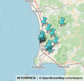 Mappa Via della Valle, 57027 San Vincenzo LI, Italia (6.75857)