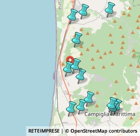 Mappa Via della Valle, 57027 San Vincenzo LI, Italia (4.73154)