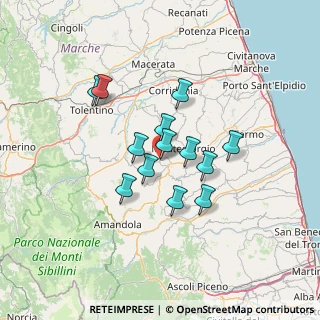 Mappa Piazza della Concordia, 63020 Falerone FM, Italia (10.7)