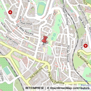 Mappa Via Fonti Coperte, 38/E, 06124 Perugia, Perugia (Umbria)