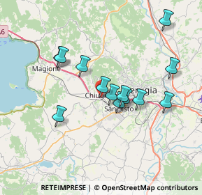 Mappa Via Martiri dei Lager, 06073 Corciano PG, Italia (6.51308)