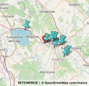 Mappa Via Martiri dei Lager, 06073 Corciano PG, Italia (9.19545)