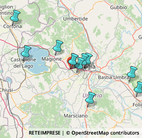 Mappa Via Martiri dei Lager, 06073 Corciano PG, Italia (14.28)