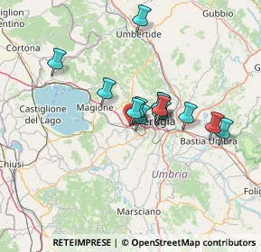 Mappa Via Martiri dei Lager, 06073 Corciano PG, Italia (10.63154)