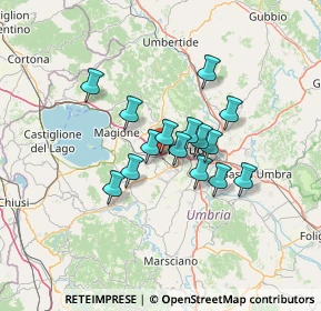 Mappa Via Martiri dei Lager, 06073 Corciano PG, Italia (10.02067)