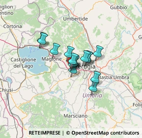 Mappa Via Martiri dei Lager, 06073 Corciano PG, Italia (7.486)