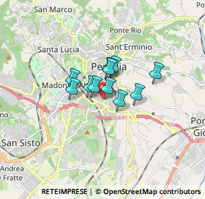 Mappa Via della Concordia, 06121 Perugia PG, Italia (0.93727)