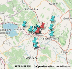 Mappa Via della Concordia, 06100 Perugia PG, Italia (6.574)