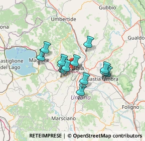 Mappa Via della Concordia, 06100 Perugia PG, Italia (9.74)