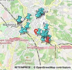 Mappa Via della Concordia, 06100 Perugia PG, Italia (0.7905)