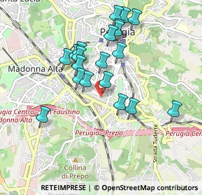 Mappa Via della Concordia, 06100 Perugia PG, Italia (0.8945)