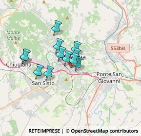 Mappa Via della Concordia, 06100 Perugia PG, Italia (2.48833)