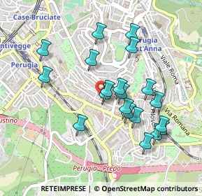 Mappa Via della Concordia, 06100 Perugia PG, Italia (0.4515)