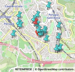 Mappa Via della Concordia, 06100 Perugia PG, Italia (0.4255)