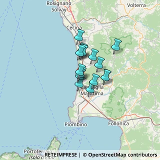 Mappa Via Federigo Tognarini, 57027 San Vincenzo LI, Italia (8.31125)