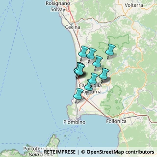 Mappa Via Federigo Tognarini, 57027 San Vincenzo LI, Italia (6.88867)