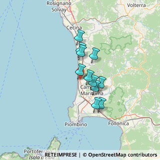 Mappa Via Federigo Tognarini, 57027 San Vincenzo LI, Italia (9.63909)