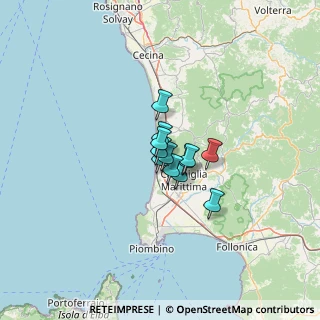 Mappa Via Federigo Tognarini, 57027 San Vincenzo LI, Italia (6.09)