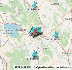 Mappa Via Thaon di Revel Paolo, 06128 Perugia PG, Italia (7.95143)