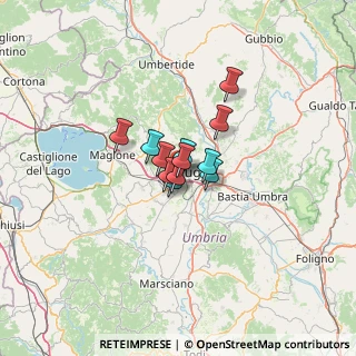 Mappa Via Thaon di Revel Paolo, 06128 Perugia PG, Italia (6.41)