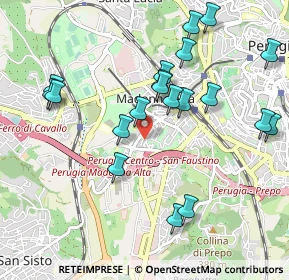 Mappa Via Thaon di Revel Paolo, 06128 Perugia PG, Italia (1.077)