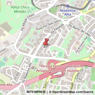 Mappa Via Fabio Filzi, 10, 06128 Perugia, Perugia (Umbria)