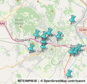 Mappa Via Giovanni Battista Pontani, 06128 Perugia PG, Italia (3.68167)