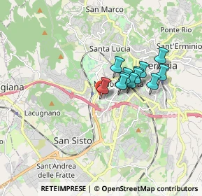 Mappa Via Giovanni Battista Pontani, 06128 Perugia PG, Italia (1.2825)