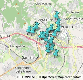 Mappa Via Giovanni Battista Pontani, 06128 Perugia PG, Italia (1.156)