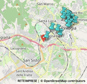 Mappa Via Giovanni Battista Pontani, 06128 Perugia PG, Italia (2.37067)