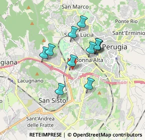 Mappa Via Giovanni Battista Pontani, 06128 Perugia PG, Italia (1.47091)