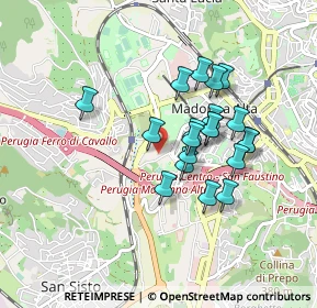 Mappa Via Giovanni Battista Pontani, 06128 Perugia PG, Italia (0.7525)