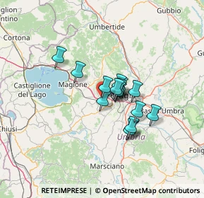 Mappa Via Roma, 06073 Corciano PG, Italia (8.90813)