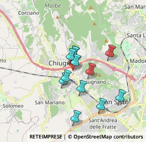 Mappa Via Roma, 06073 Corciano PG, Italia (1.4175)