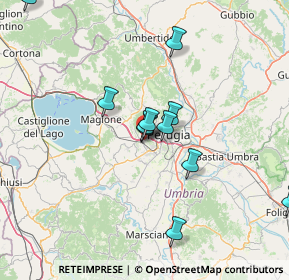 Mappa Via Trattati di Roma, 06073 Corciano PG, Italia (13.98364)