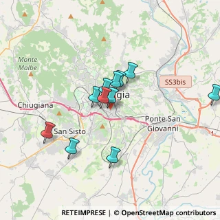 Mappa Piazzale Anna Frank, 06124 Perugia PG, Italia (3.01182)