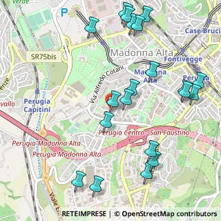 Mappa Largo Madonna Alta, 06128 Perugia PG, Italia (0.6575)