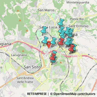 Mappa Largo Madonna Alta, 06128 Perugia PG, Italia (1.5395)