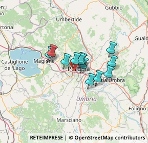 Mappa Via Alfredo Cotani, 06128 Perugia PG, Italia (8.805)