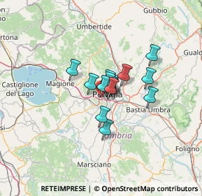 Mappa Via Alfredo Cotani, 06128 Perugia PG, Italia (7.10267)