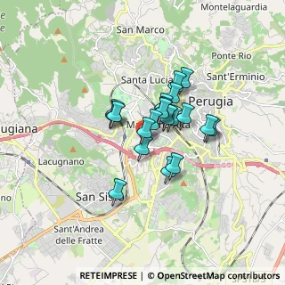 Mappa Via Alfredo Cotani, 06128 Perugia PG, Italia (1.167)