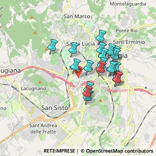 Mappa Via Alfredo Cotani, 06128 Perugia PG, Italia (1.6315)