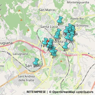 Mappa Via Alfredo Cotani, 06128 Perugia PG, Italia (1.585)