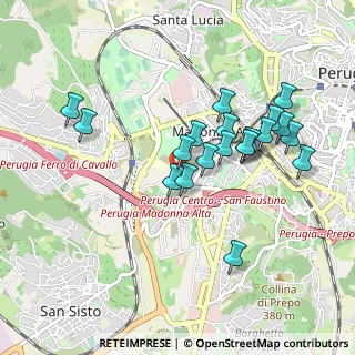 Mappa Via Alfredo Cotani, 06128 Perugia PG, Italia (0.9)