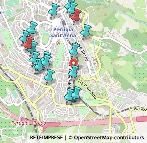 Mappa Via S. Bonaventura, 06121 Perugia PG, Italia (0.5375)