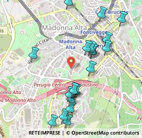 Mappa Via Armando Diaz, 06128 Perugia PG, Italia (0.557)