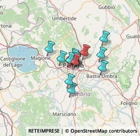 Mappa Via Armando Diaz, 06128 Perugia PG, Italia (6.88733)