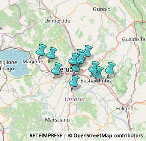 Mappa Via delle Cove, 06126 Perugia PG, Italia (7.9875)