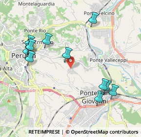 Mappa Via delle Cove, 06126 Perugia PG, Italia (2.33917)